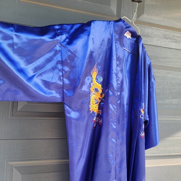 Golden Dragon Blue Robe M - Picture 2 of 6